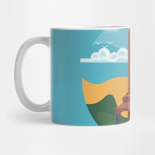 Moroccan Cities illustration, best gift for morocco lovers Mug